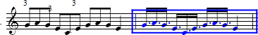 Original measure of triplets and copied measure